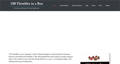 Desktop Screenshot of 100thimbles.com